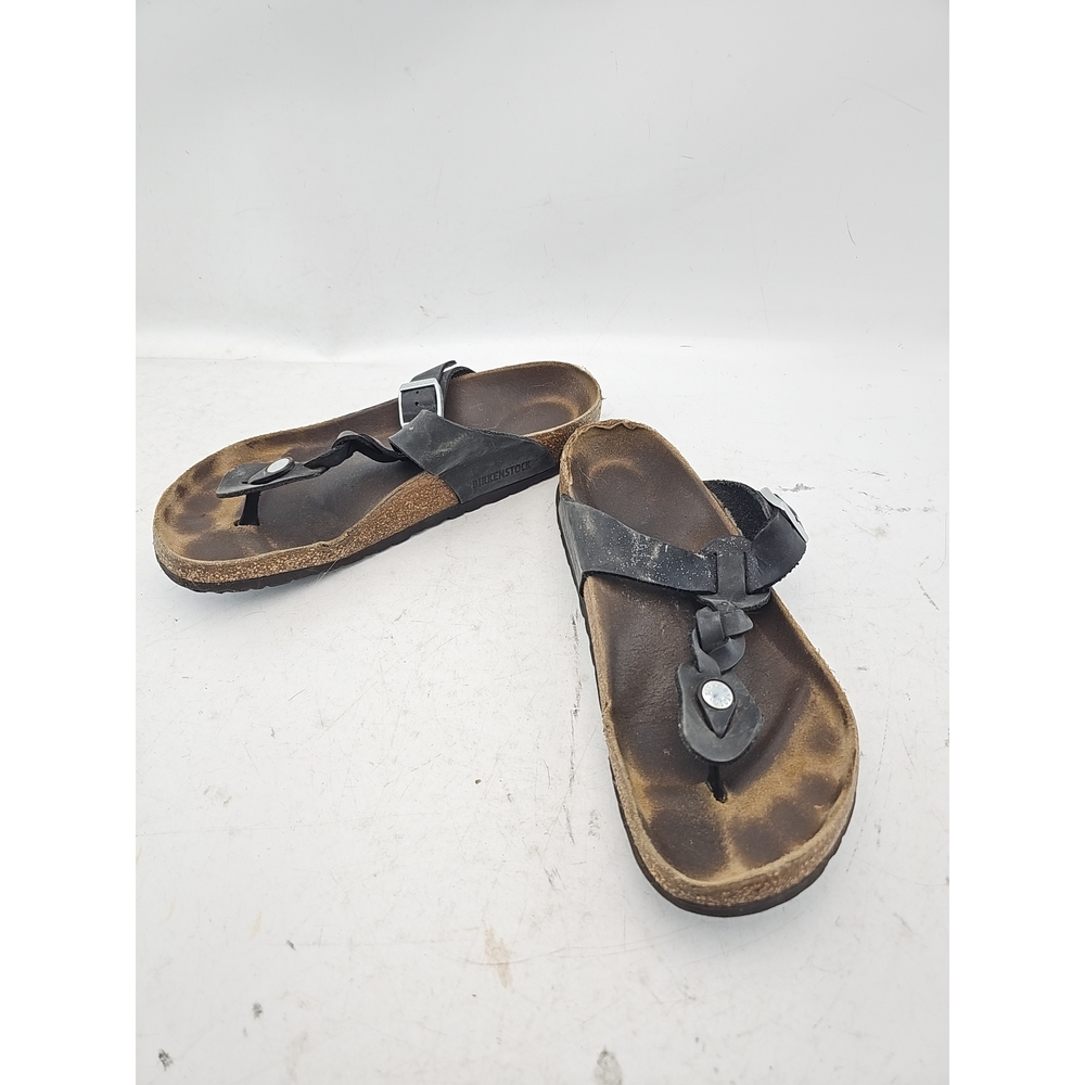 Birkenstock Gizeh Braided Black Sandals